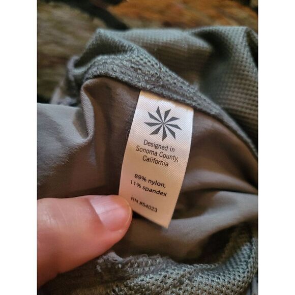 Athleta Palisade Ankle Pants Women's 0 Green Hiking Outdoors Ripstop Stretch - Picture 5 of 5